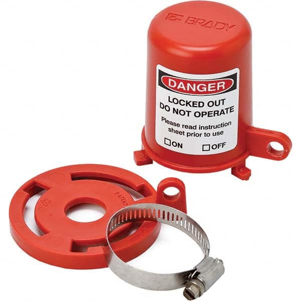 Brady - Pneumatic & Valve Lockouts Type: Plug Valve Lockout Maximum Valve Handle Size (Inch): 1.380 - Exact Tool & Supply