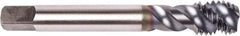 Union Butterfield - 1/2-20 UNF 3 Flute 2B Modified Bottoming Spiral Flute Tap - Powdered Metal, TiCN Finish, 3.937" OAL, Right Hand Flute, Right Hand Thread, Series 1676AP - Exact Tool & Supply