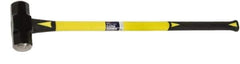 Ability One - 10 Lb Head, 48" Long Sledge Hammer - Steel Head, Fiberglass Handle with Grip - Exact Tool & Supply