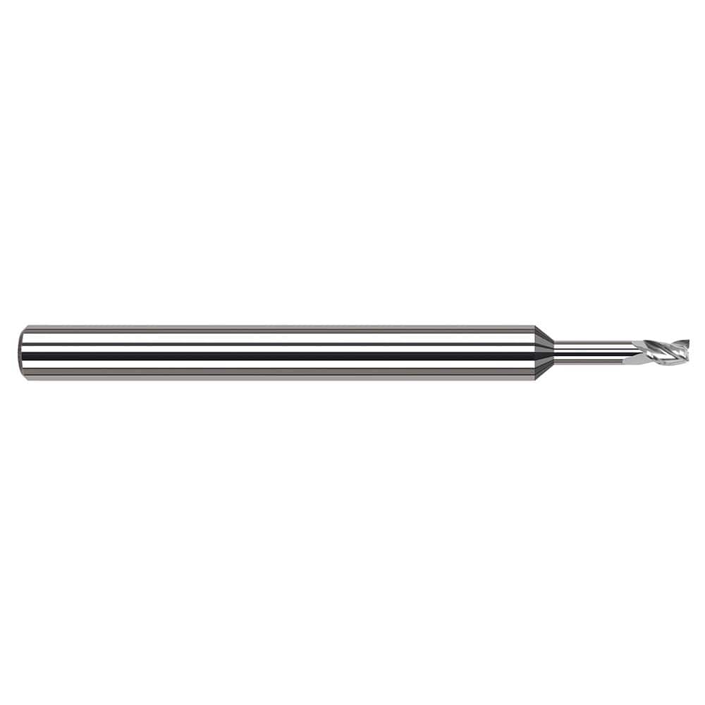 Harvey Tool - 5/64", 3mm LOC, 1/8" Shank Diam, 2-1/2" OAL, 3 Flute Solid Carbide Square End Mill - Exact Tool & Supply