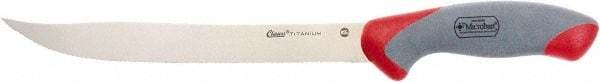 Clauss - 9" Long Blade, Titanium Bonded Stainless Steel, Serrated, Serrated Knife - 17" OAL - Exact Tool & Supply