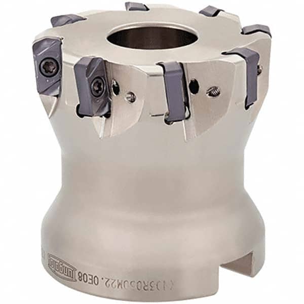 Tungaloy - 2" Cut Diam, 3/4" Arbor Hole, Indexable High-Feed Face Mill - Exact Tool & Supply