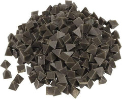 Raytech - 55 Lb/Cubic Ft Density, Plastic Carrier, Pyramid Shaped, Tumbling Media - Wet Operation, 1/4" High x 1/4" Long Base - Exact Tool & Supply