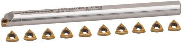 Hertel - 0.54 Inch Min Diam of Smallest Bar, 2 Inch Min Diam of Largest Bar, Steel Indexable Boring Bar Set - 1/2 Inch Shank Diameter - Exact Tool & Supply
