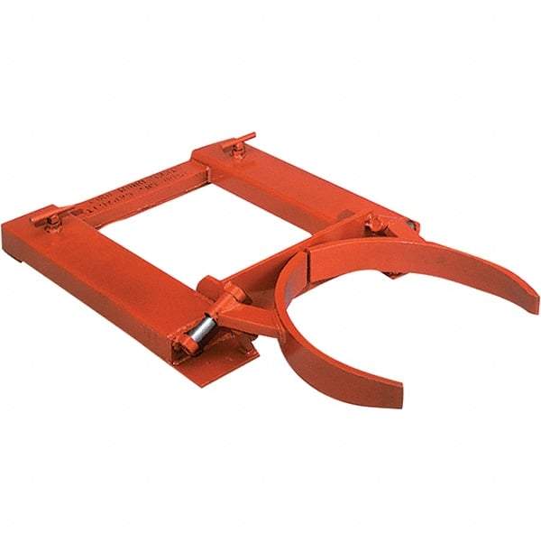 Wesco Industrial Products - 1,500 Lb Load Capacity, 30 & 55 Gal Drum Grab - 28" Wide x 5-1/2" High, Steel Wheels - Exact Tool & Supply
