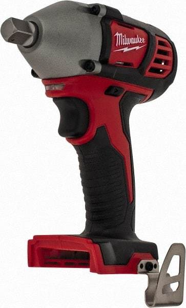 Milwaukee Tool - 1/2" Drive 18 Volt Pistol Grip Cordless Impact Wrench & Ratchet - 0 to 2,200 RPM, 0 to 3,350 BPM, 183 Ft/Lb Torque, Lithium-Ion Batteries Not Included - Exact Tool & Supply