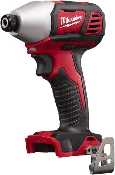 Milwaukee Tool - 18 Volt, 1/4" Drive, 125 Ft/Lb Torque, Cordless Impact Driver - Pistol Grip Handle, 2750 RPM, Lithium-Ion, Bare Tool - Exact Tool & Supply
