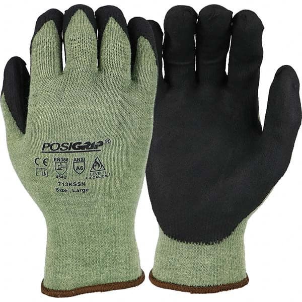 PIP - Size M, ANSI Cut Lvl A6, Nitrile Coated Cut Resistant Gloves - Exact Tool & Supply