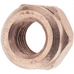 Value Collection - M10x1.50 Steel Washer Hex Nut - 10mm High, Copper Finish - Exact Tool & Supply