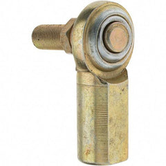 Value Collection - Female Spherical Rod End with Stud - 3/8-24, Steel with Steel Raceway - Exact Tool & Supply