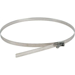 Value Collection - SAE Size 188, Stainless Steel Quick Release Worm Drive Clamp - 1/2" Wide, Material Grade 301, Series 550 - Exact Tool & Supply