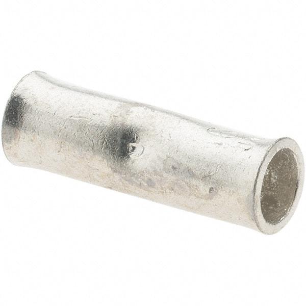 Value Collection - 6 AWG Compatible, Noninsulated, Crimp-On Butt Splice Terminal - Exact Tool & Supply