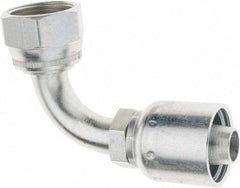 Parker - 1-5/16-12 Female JIC Steel Hydraulic Hose 90° Elbow - -12 Hose Size, 3/4" Hose Diam - Exact Tool & Supply