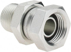 Parker - 3/8-18 Male NPTF Steel Hydraulic Hose Swivel - 6,000 psi, -6 Hose Size, 3/8" Hose Diam - Exact Tool & Supply