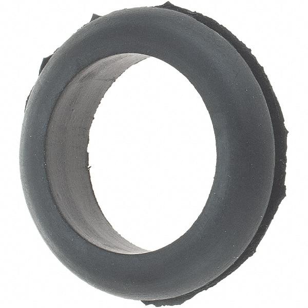 Value Collection - 1-1/8" OD, 1/4" Thick Grommet - Rubber, 15/16" Slot Diam x 1/16" Slot Width - Exact Tool & Supply