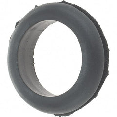 Value Collection - 1-1/8" OD, 1/4" Thick Grommet - Rubber, 15/16" Slot Diam x 1/16" Slot Width - Exact Tool & Supply