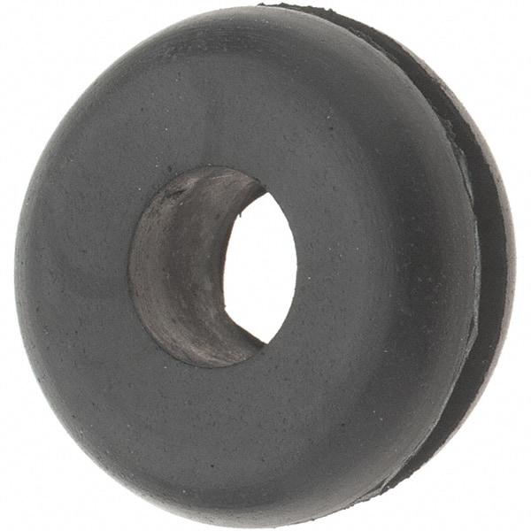 Value Collection - 13/16" OD, 5/16" Thick Grommet - Rubber, 9/16" Slot Diam x 1/16" Slot Width - Exact Tool & Supply