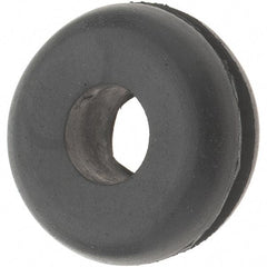Value Collection - 13/16" OD, 5/16" Thick Grommet - Rubber, 9/16" Slot Diam x 1/16" Slot Width - Exact Tool & Supply