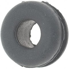 Value Collection - 3/8" OD, 3/16" Thick Grommet - Rubber, 1/4" Slot Diam x 1/16" Slot Width - Exact Tool & Supply