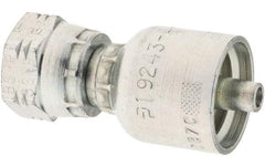 Parker - Female BSPP Steel Hydraulic Hose Swivel - -4 Hose Size, 1/4" Hose Diam - Exact Tool & Supply