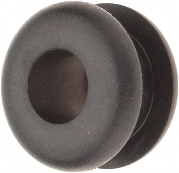 Value Collection - 7/8" OD, 1/2" Thick Grommet - Rubber, 5/8" Slot Diam x 1/4" Slot Width - Exact Tool & Supply