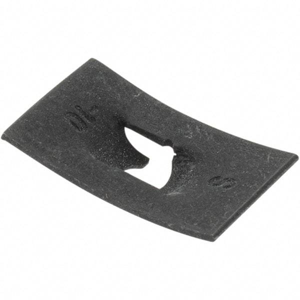 Made in USA - #10 Screw Size, 3/4" Long x 1/2" Wide, Speed Nuts - For Nonthreaded Fasteners - Exact Tool & Supply