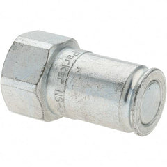 Parker - 3/8-18 NPSF Steel Hydraulic Hose Coupler - 2,500 psi, -6 Hose Size, 3/8" Hose Diam - Exact Tool & Supply