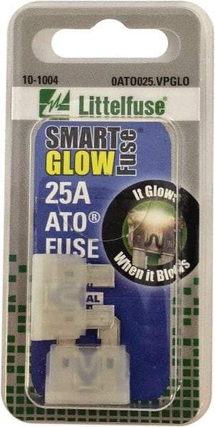 Value Collection - 25 Amp, Automotive Fuse - Clear, Littlefuse ATO025 - Exact Tool & Supply