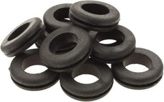 Value Collection - 1-3/32" OD, Grommet - Rubber, 27/32" Slot Diam x 1/16" Slot Width - Exact Tool & Supply