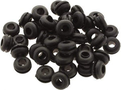 Value Collection - 7/16" OD, Grommet - Rubber, 9/32" Slot Diam x 1/16" Slot Width - Exact Tool & Supply