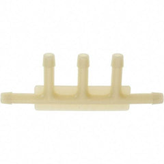 Value Collection - Nylon Five-Way Automotive Vacuum Connector - 3/16 x 3/16 x 3/16 x 3/16 x 3/16" Fitting - Exact Tool & Supply
