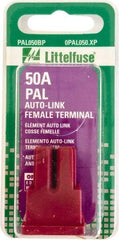 Value Collection - 50 Amp, Automotive Fuse - Red, Littlefuse PAL050 - Exact Tool & Supply