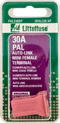 Value Collection - 30 Amp, Automotive Fuse - Pink, Littlefuse PAL330 - Exact Tool & Supply