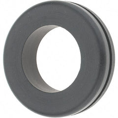 Value Collection - 1-3/4" OD, 7/16" Thick Grommet - Rubber, 1-3/8" Slot Diam x 1/16" Slot Width - Exact Tool & Supply