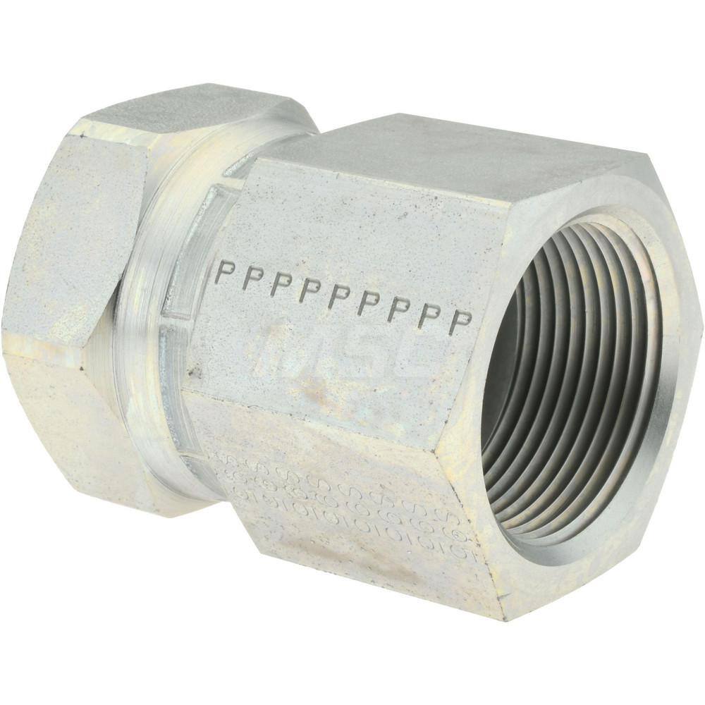 Parker - 1-1/4" Tube OD x 1-1/4-11-1/2 NPTF 37° Steel Flared Tube Female Connector - Exact Tool & Supply