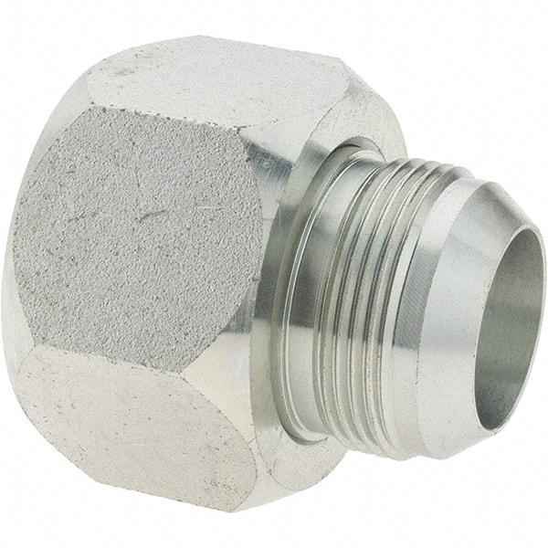 Parker - 1-1/2" Tube OD, 37° Steel Flared Tube Reducer - 1-1/2 x 1-1/4 Flare x Flare Ends - Exact Tool & Supply
