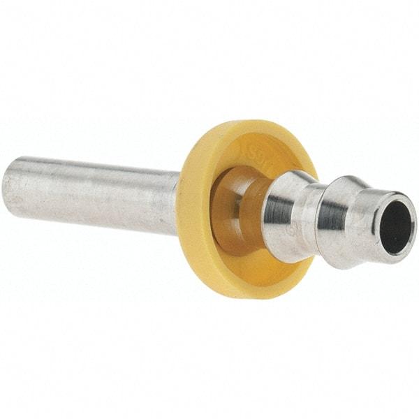 Parker - 1/4" ID Barbed Push On Male Fitting - Stainless Steel - Exact Tool & Supply