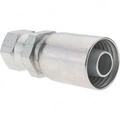 Parker - 7/8-14 Female JIC Steel Hydraulic Hose Female JIC 37° Swivel & Straight Fitting - -10 Hose Size, 5/8" Hose Diam - Exact Tool & Supply