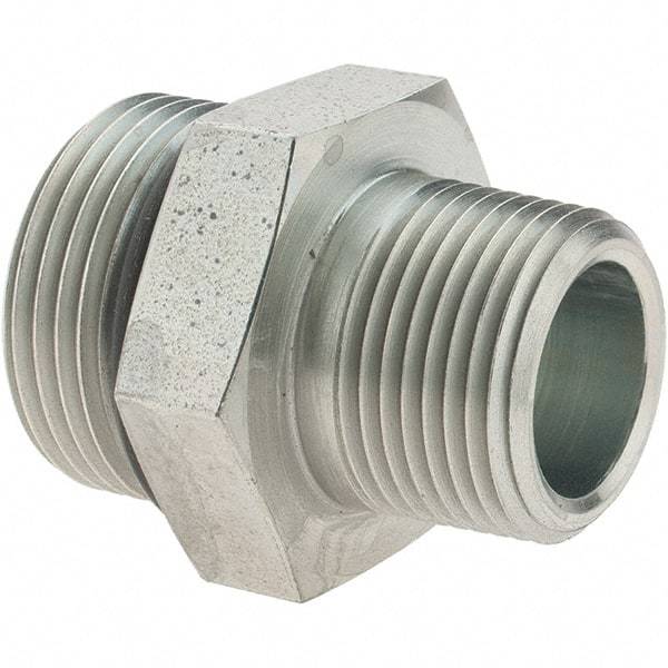 Parker - 1-5/16-12 SAE ORB Steel Hydraulic Hose Adapter - 4,500 psi, -16 Hose Size, 1" Hose Diam - Exact Tool & Supply