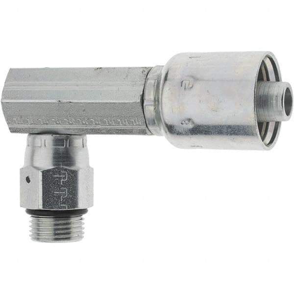 Parker - 1/2 Thread Hydraulic Hose Fitting - -8 Hose Size, 1/2" Hose Diam - Exact Tool & Supply
