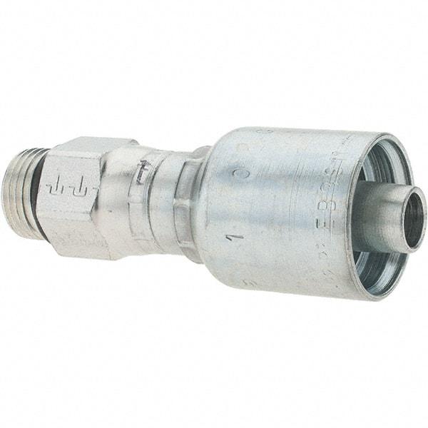 Parker - 1/2 Thread Hydraulic Hose Fitting - -8 Hose Size, 1/2" Hose Diam - Exact Tool & Supply