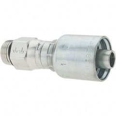 Parker - 1/2 Thread Hydraulic Hose Fitting - -8 Hose Size, 1/2" Hose Diam - Exact Tool & Supply