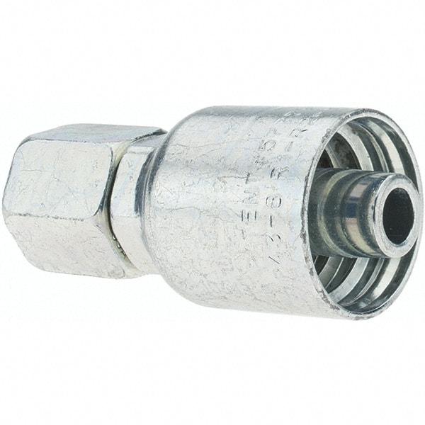Parker - 1/2 Thread Hydraulic Hose Fitting - -8 Hose Size, 1/2" Hose Diam - Exact Tool & Supply