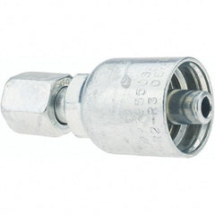 Parker - 9/16-18 Female JIC Hydraulic Hose Female JIC 37° Swivel & Straight Fitting - -6 Hose Size, 3/8" Hose Diam - Exact Tool & Supply