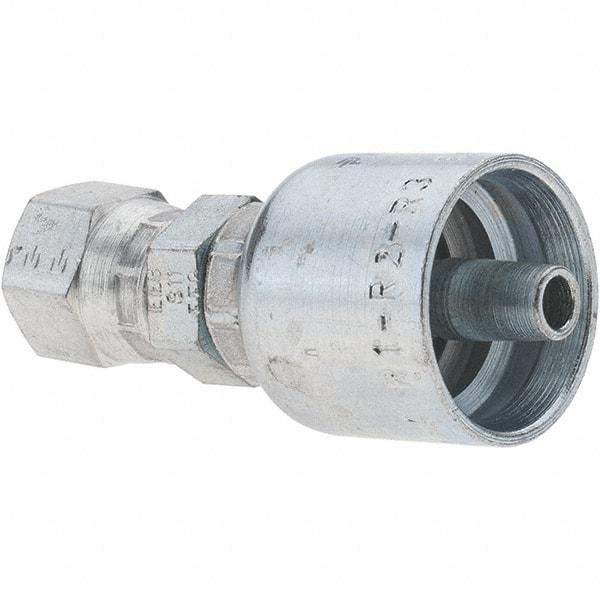 Parker - 1/4 Thread Hydraulic Hose Fitting - -4 Hose Size, 1/4" Hose Diam - Exact Tool & Supply