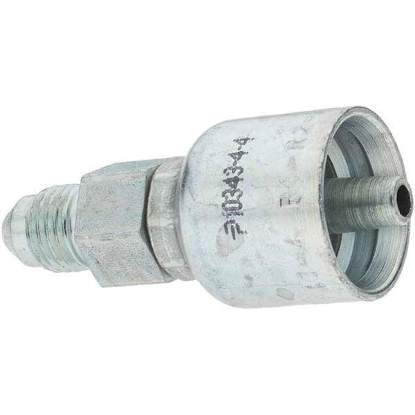 Parker - 1/4 Thread Hydraulic Hose Fitting - -4 Hose Size, 1/4" Hose Diam - Exact Tool & Supply