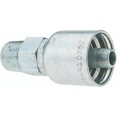 Parker - 3/8 Thread Hydraulic Hose Fitting - -6 Hose Size, 3/8" Hose Diam - Exact Tool & Supply