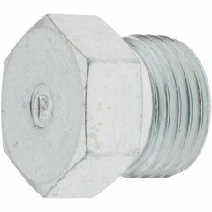 Parker - Seal-Lok Steel Hydraulic Hose Pipe Plug - 9,200 psi, -6 Hose Size, 3/8" Hose Diam - Exact Tool & Supply