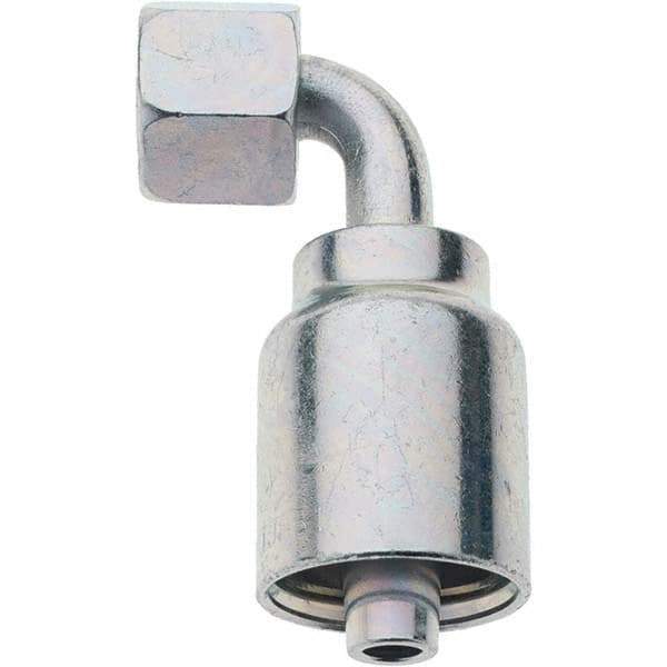 Parker - 3/8 Thread Hydraulic Hose Fitting - -6 Hose Size, 3/8" Hose Diam - Exact Tool & Supply