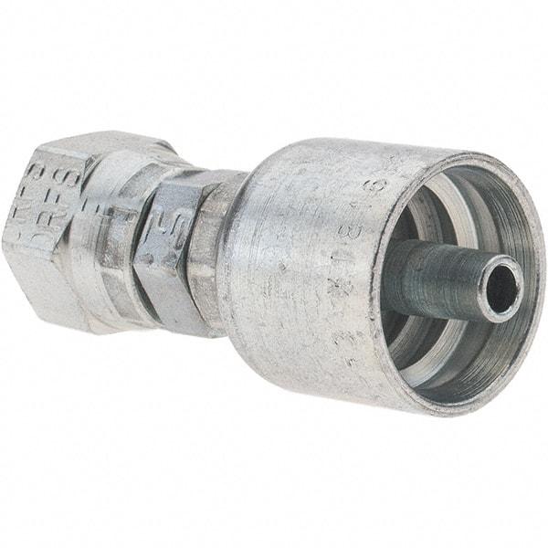 Parker - 1/4 Thread Hydraulic Hose Fitting - -4 Hose Size, 1/4" Hose Diam - Exact Tool & Supply